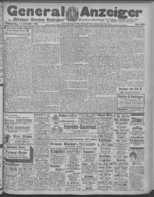 Münchner neueste Nachrichten Donnerstag 10. November 1904