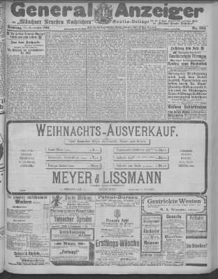 Münchner neueste Nachrichten Dienstag 15. November 1904