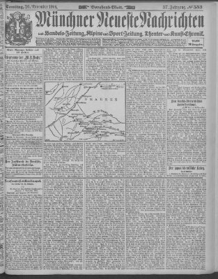 Münchner neueste Nachrichten Samstag 26. November 1904