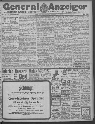 Münchner neueste Nachrichten Freitag 2. September 1904