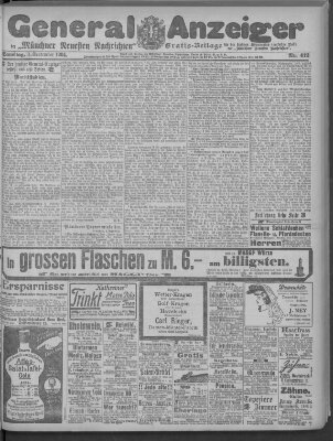 Münchner neueste Nachrichten Samstag 3. September 1904