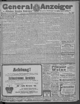 Münchner neueste Nachrichten Dienstag 13. September 1904