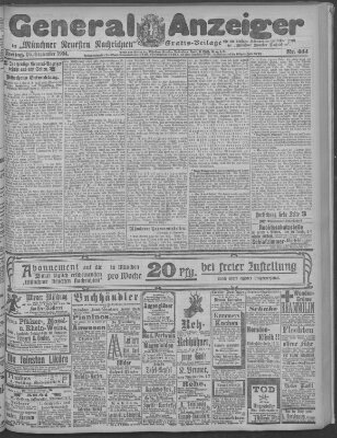 Münchner neueste Nachrichten Freitag 16. September 1904