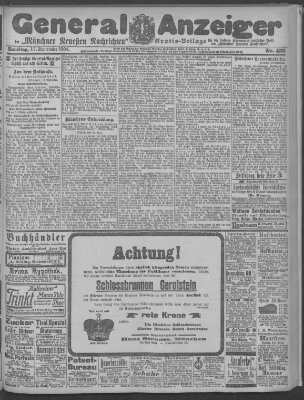 Münchner neueste Nachrichten Samstag 17. September 1904