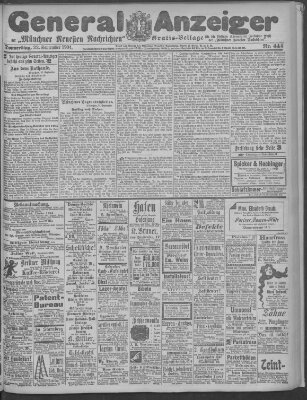 Münchner neueste Nachrichten Donnerstag 22. September 1904