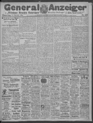 Münchner neueste Nachrichten Donnerstag 29. September 1904