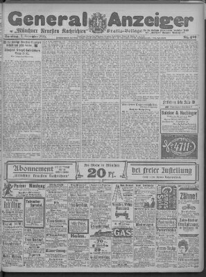 Münchner neueste Nachrichten Samstag 2. September 1905