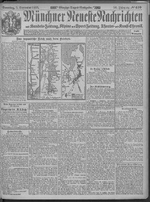 Münchner neueste Nachrichten Sonntag 3. September 1905