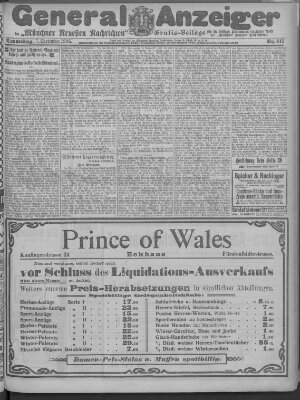 Münchner neueste Nachrichten Donnerstag 7. September 1905