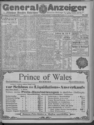 Münchner neueste Nachrichten Samstag 9. September 1905