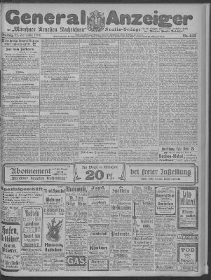 Münchner neueste Nachrichten Freitag 22. September 1905