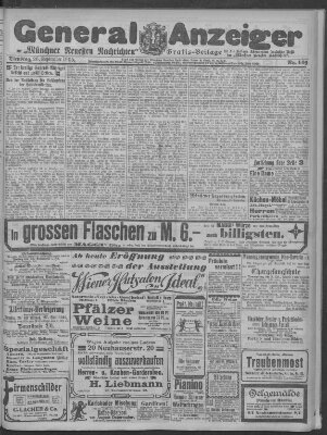 Münchner neueste Nachrichten Dienstag 26. September 1905