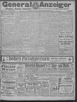 Münchner neueste Nachrichten Dienstag 3. Oktober 1905