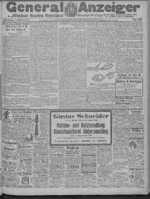 Münchner neueste Nachrichten Samstag 7. Oktober 1905