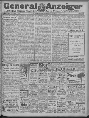 Münchner neueste Nachrichten Donnerstag 12. Oktober 1905