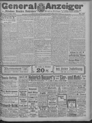 Münchner neueste Nachrichten Freitag 13. Oktober 1905