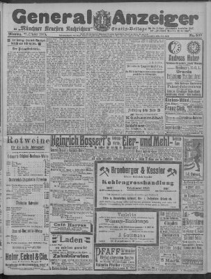 Münchner neueste Nachrichten Montag 30. Oktober 1905