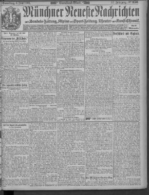 Münchner neueste Nachrichten Samstag 4. Juni 1904