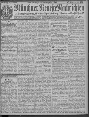 Münchner neueste Nachrichten Montag 6. Juni 1904