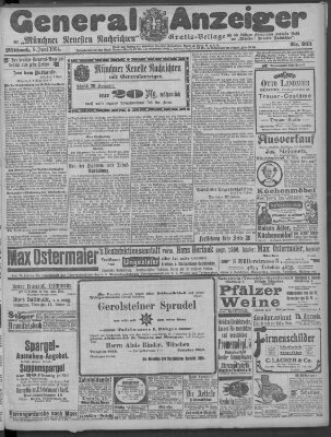 Münchner neueste Nachrichten Mittwoch 8. Juni 1904