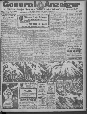 Münchner neueste Nachrichten Donnerstag 9. Juni 1904