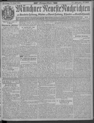 Münchner neueste Nachrichten Freitag 10. Juni 1904