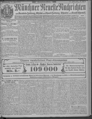 Münchner neueste Nachrichten Mittwoch 15. Juni 1904