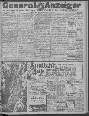 Münchner neueste Nachrichten Freitag 17. Juni 1904