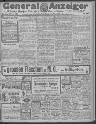 Münchner neueste Nachrichten Samstag 18. Juni 1904