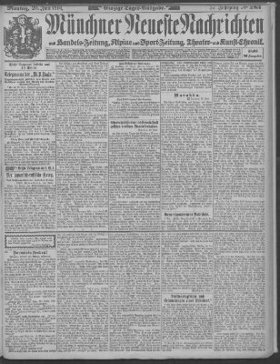 Münchner neueste Nachrichten Montag 20. Juni 1904