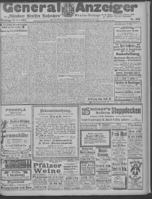 Münchner neueste Nachrichten Dienstag 21. Juni 1904