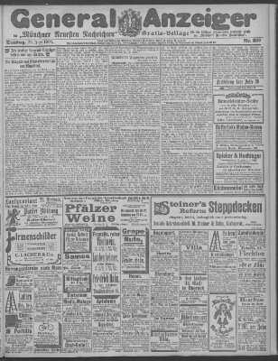 Münchner neueste Nachrichten Dienstag 28. Juni 1904