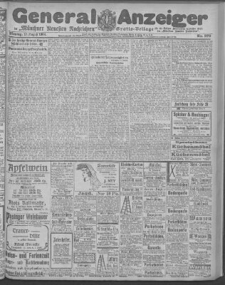 Münchner neueste Nachrichten Montag 15. August 1904