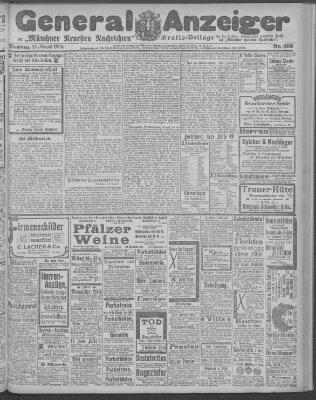 Münchner neueste Nachrichten Dienstag 23. August 1904