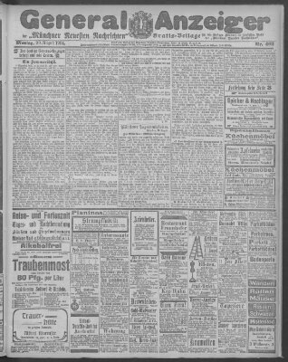 Münchner neueste Nachrichten Montag 29. August 1904