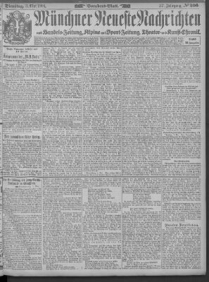 Münchner neueste Nachrichten Dienstag 3. Mai 1904