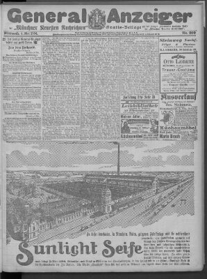 Münchner neueste Nachrichten Mittwoch 4. Mai 1904