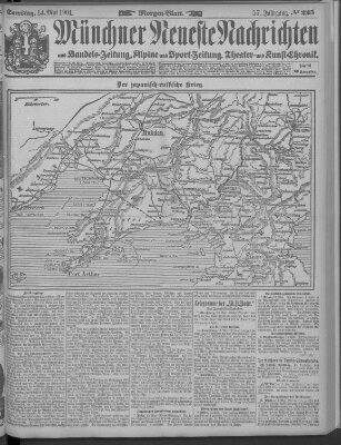 Münchner neueste Nachrichten Samstag 14. Mai 1904