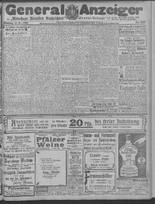 Münchner neueste Nachrichten Montag 23. Mai 1904