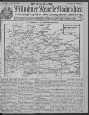 Münchner neueste Nachrichten Dienstag 31. Mai 1904