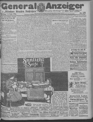 Münchner neueste Nachrichten Samstag 8. Oktober 1904