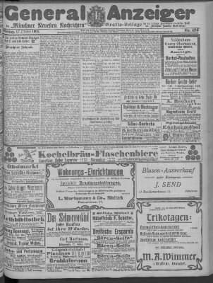 Münchner neueste Nachrichten Montag 17. Oktober 1904