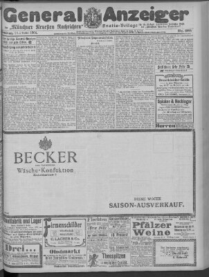 Münchner neueste Nachrichten Dienstag 18. Oktober 1904