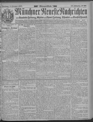 Münchner neueste Nachrichten Freitag 10. Februar 1905