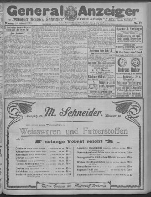 Münchner neueste Nachrichten Montag 13. Februar 1905