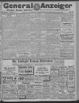 Münchner neueste Nachrichten Mittwoch 15. Februar 1905