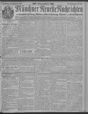 Münchner neueste Nachrichten Freitag 24. Februar 1905