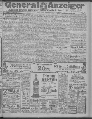 Münchner neueste Nachrichten Samstag 25. Februar 1905