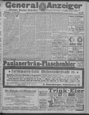 Münchner neueste Nachrichten Montag 27. Februar 1905