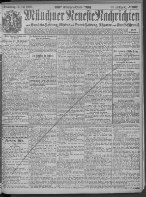 Münchner neueste Nachrichten Dienstag 4. Juli 1905